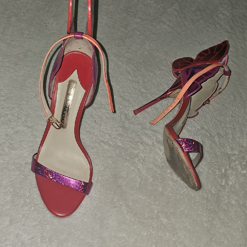 Sophia Webster Pink and Red Heels
